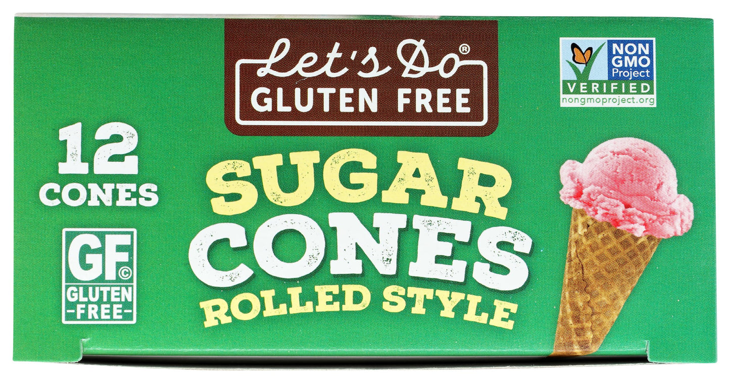 Lets Do Organic Sugar Cones, 4.6 Ounce, Brown, Plastic