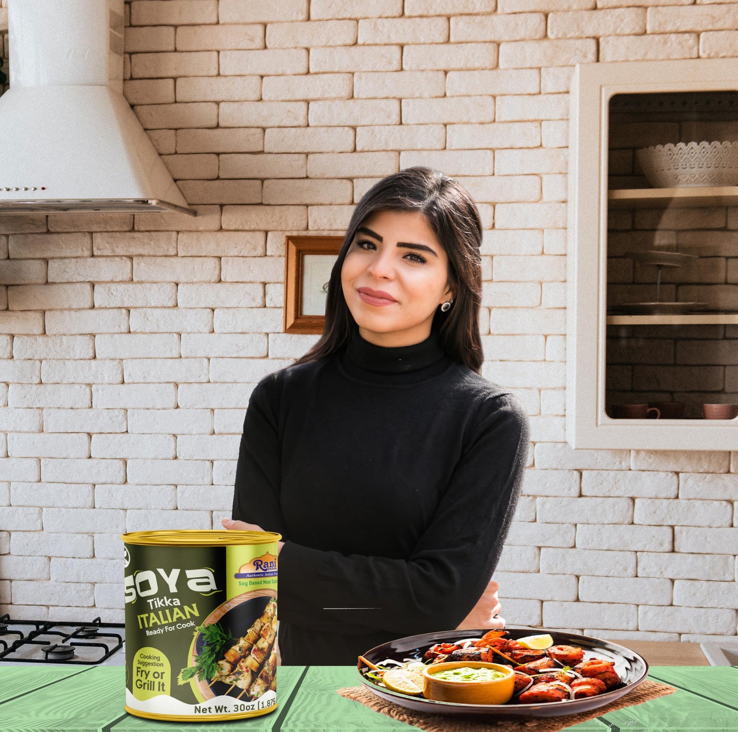 Rani Soya Tikka Italian 30Oz (1.875Lbs) 850G, Pack Of 6, Ready For Cook ~ Easy Open Lid | All Natural | Vegan | No Colors | Non-