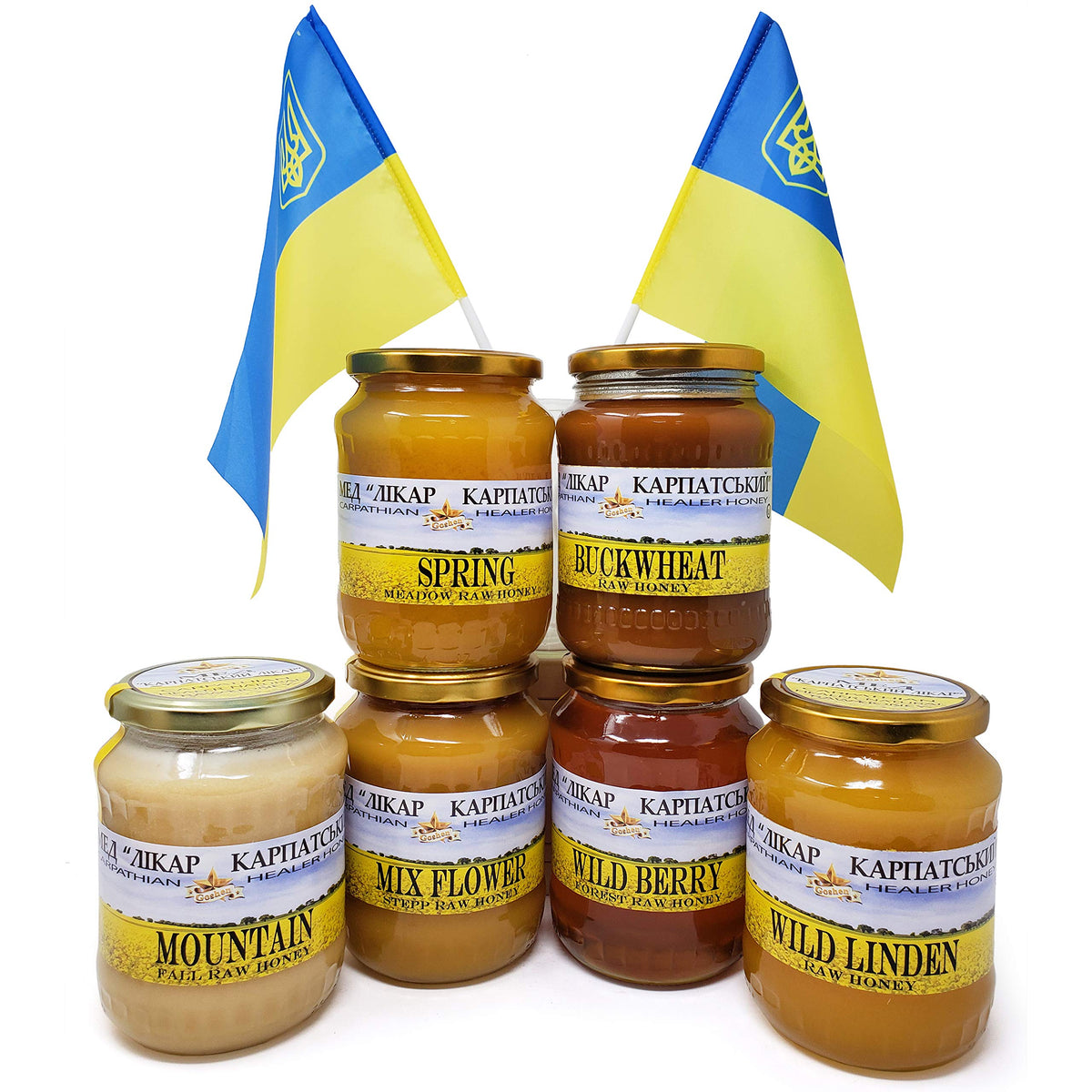 Goshen Honey Amish Extremely Raw Carpathian Pure Mountain Honey 100% Organically Natural With Life Enzymes Health Benefits | Unf