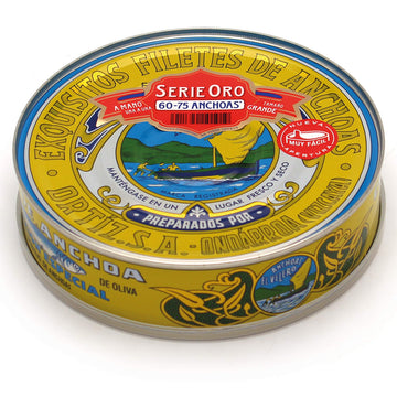 Ortiz Brown Anchovies In Olive Oil Reserva  15 Oz
