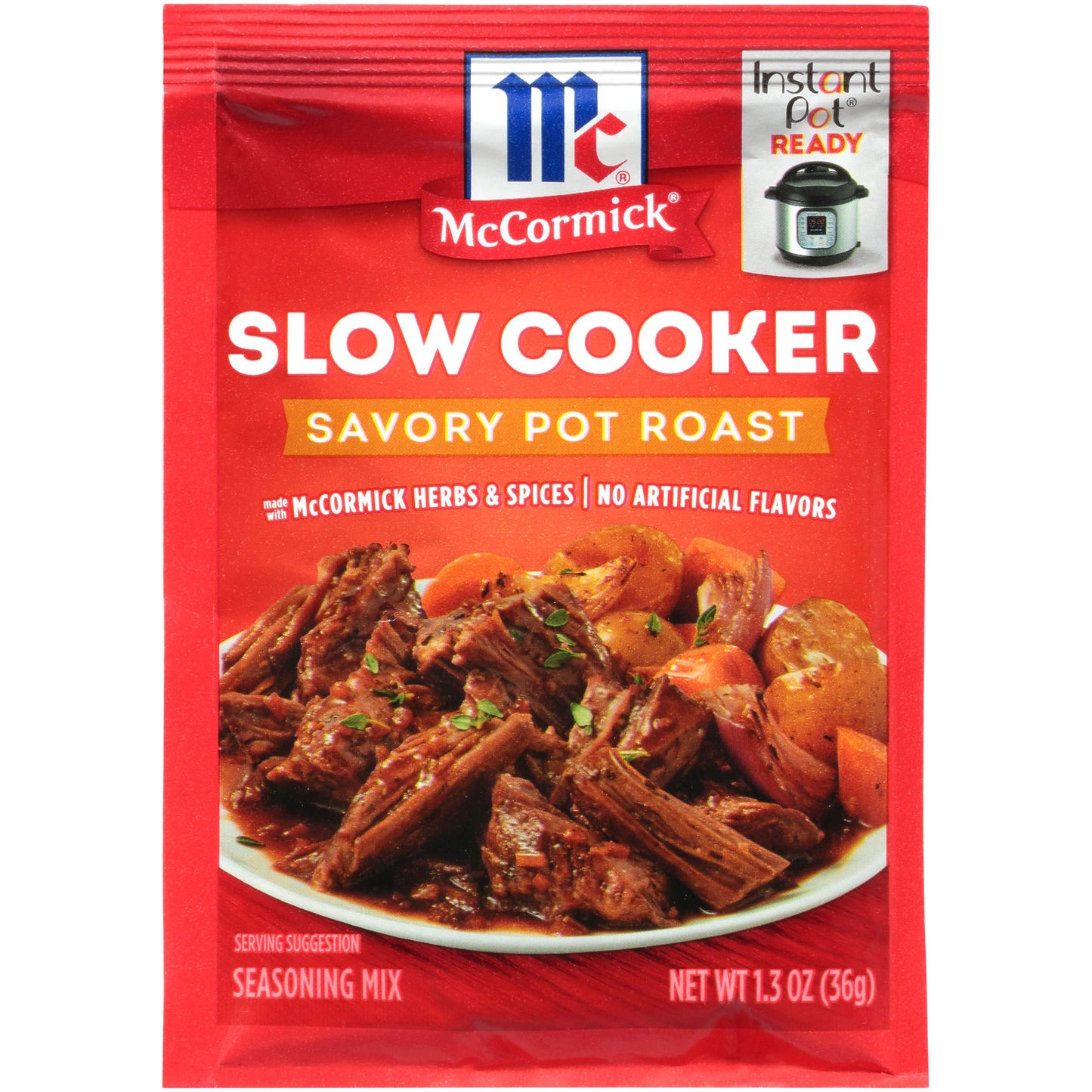 McCormick Savory Pot Roast Seasoning Mix, 1.3 oz, Natural, Model 052100382456