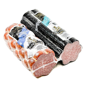 Old Forest and Mailander Salami Combo, Dry Aged Sausage by Piller's (Black Kassel), Gourmet Gift, approx. 5.2 lb., 2.0 Count