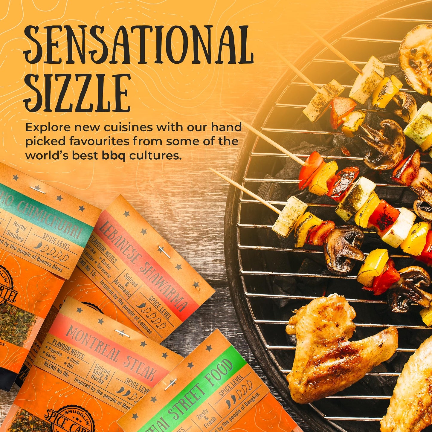 Spice Cartel Lebanese Shawarma Marinade - Artisanal Herb & Spice Blend, 35g Resealable Pouch, Hand Made in the UK