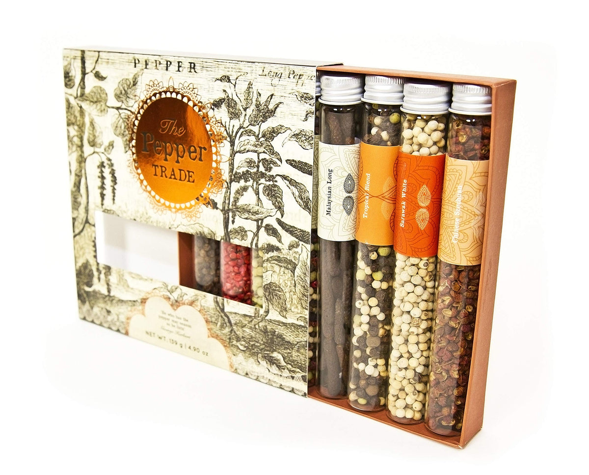 Eat.art Gourmet Peppercorn Blend Collection, 8 Pack Sampler Spice Gift Set for Grinders