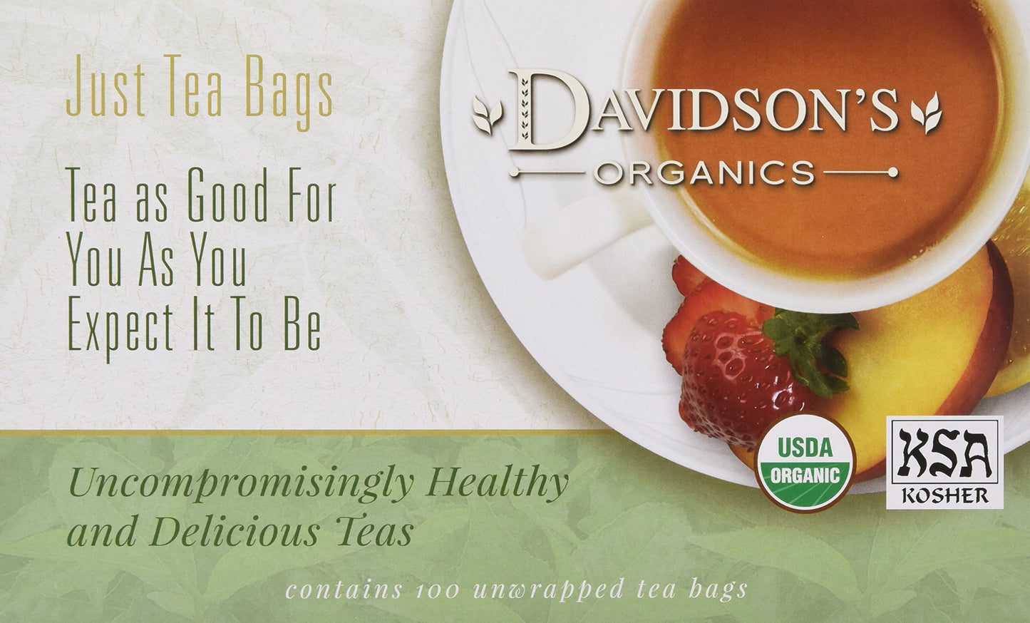 Davidson'S Organics, Formosa Oolong, 100-Count Unwrapped Tea Bags
