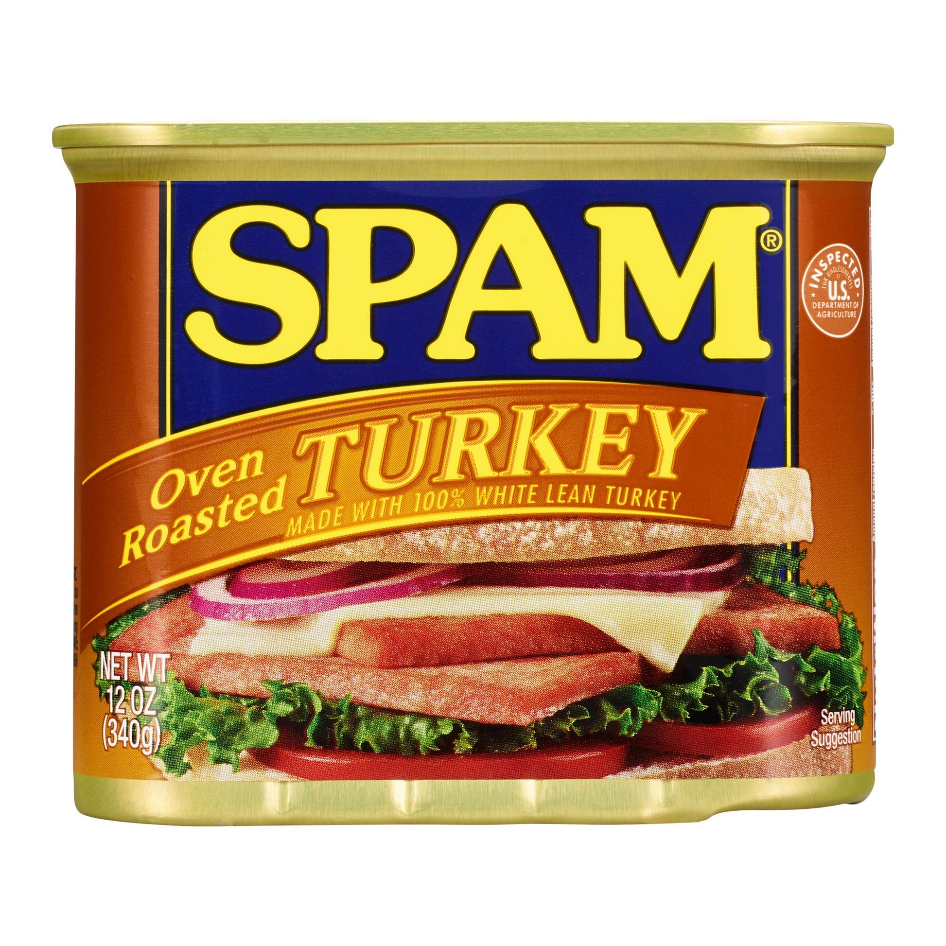 SPAM Oven Roasted Turkey, 12 Ounce Can, Pack of 6, Model PRTAZ11A