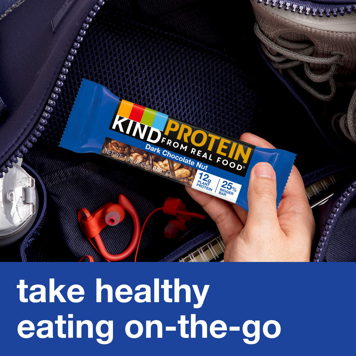 KIND Protein Bars Double Dark Chocolate Nut Gluten Free 12g Protein 1.76oz 12 Count