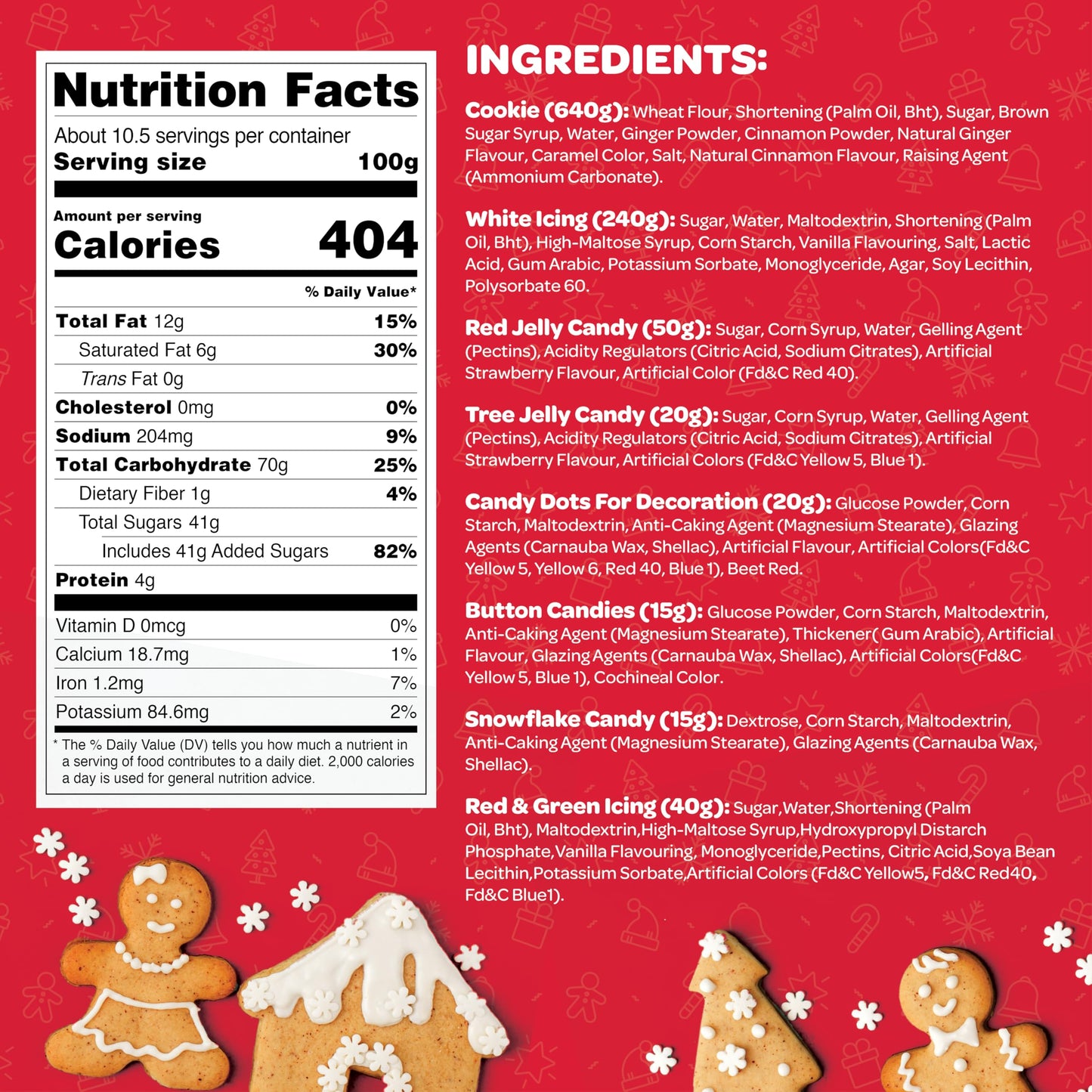 BIG Gingerbread House kit, [Set of 2] Gingerbread House, Holiday Activity for Kids - Ease Crafted Grooves Decor kit; 2 Houses, 4