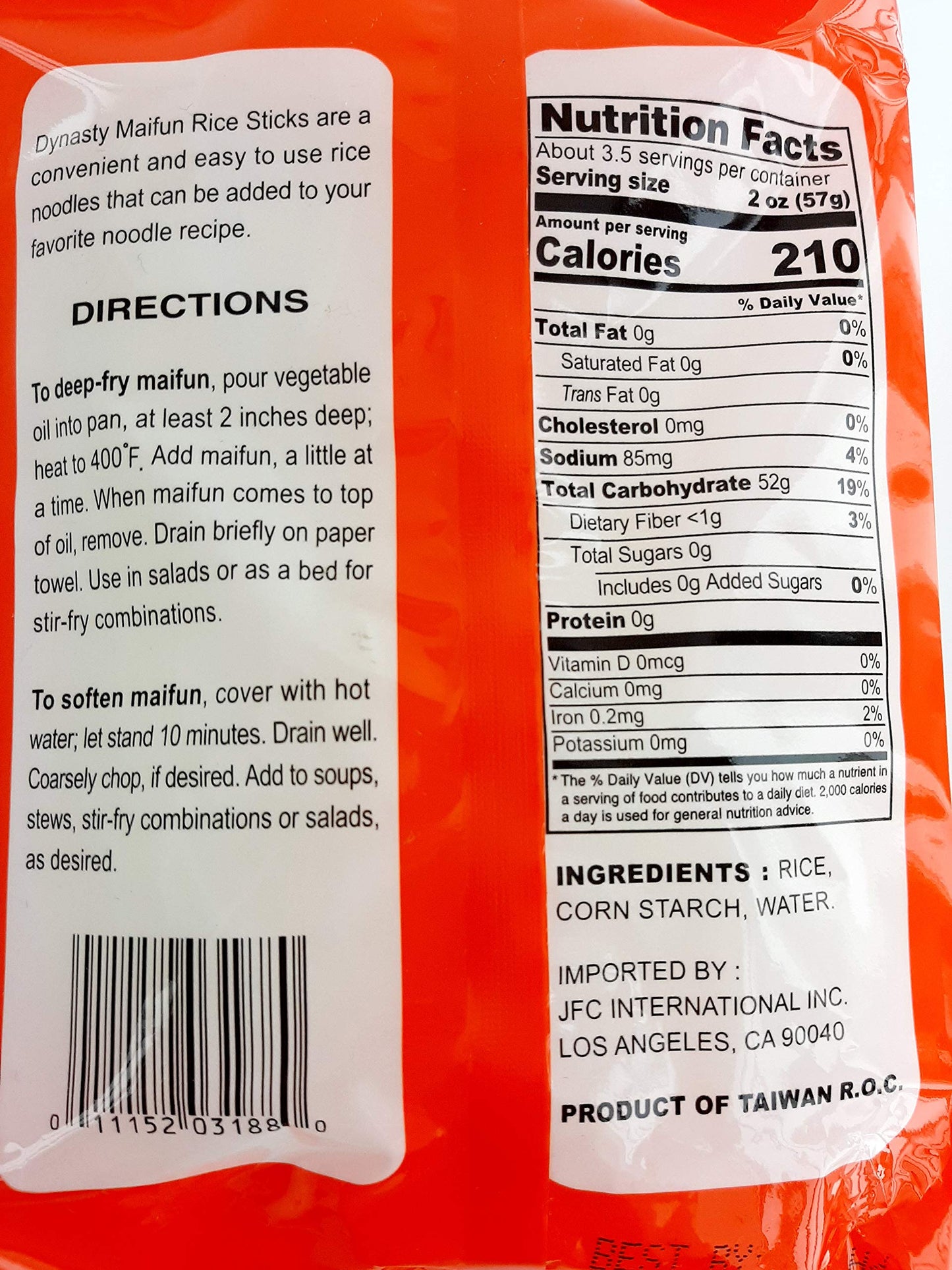 Dynasty Maifun Rice Sticks -- 6.75 Ounce (Pack of 3)