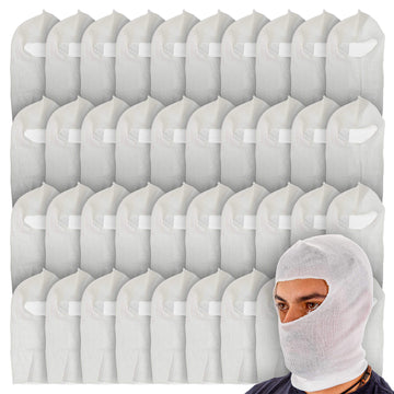 Tcp Global Premium Painters Spray Socks, One Size Fits All (Pack Of 40) - Snug Soft Stretch Cotton Hood Mask - Covers Head To Pr