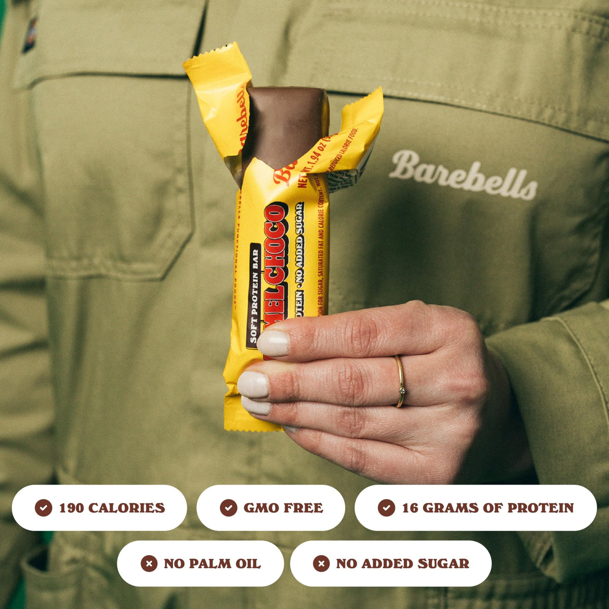 Barebells Soft Protein Bars Caramel Choco - 12 Count, 1.9Oz Bars - Protein Snacks With 16G Of High Protein - Fluffy Chocolate Pr