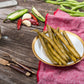 Jalabeaos - Pickled Green Beans with Jalapeo and Garlic - Spicy Dill Pickle Beans for Cocktails, Snacking - non-GMO, Kosher, Glu