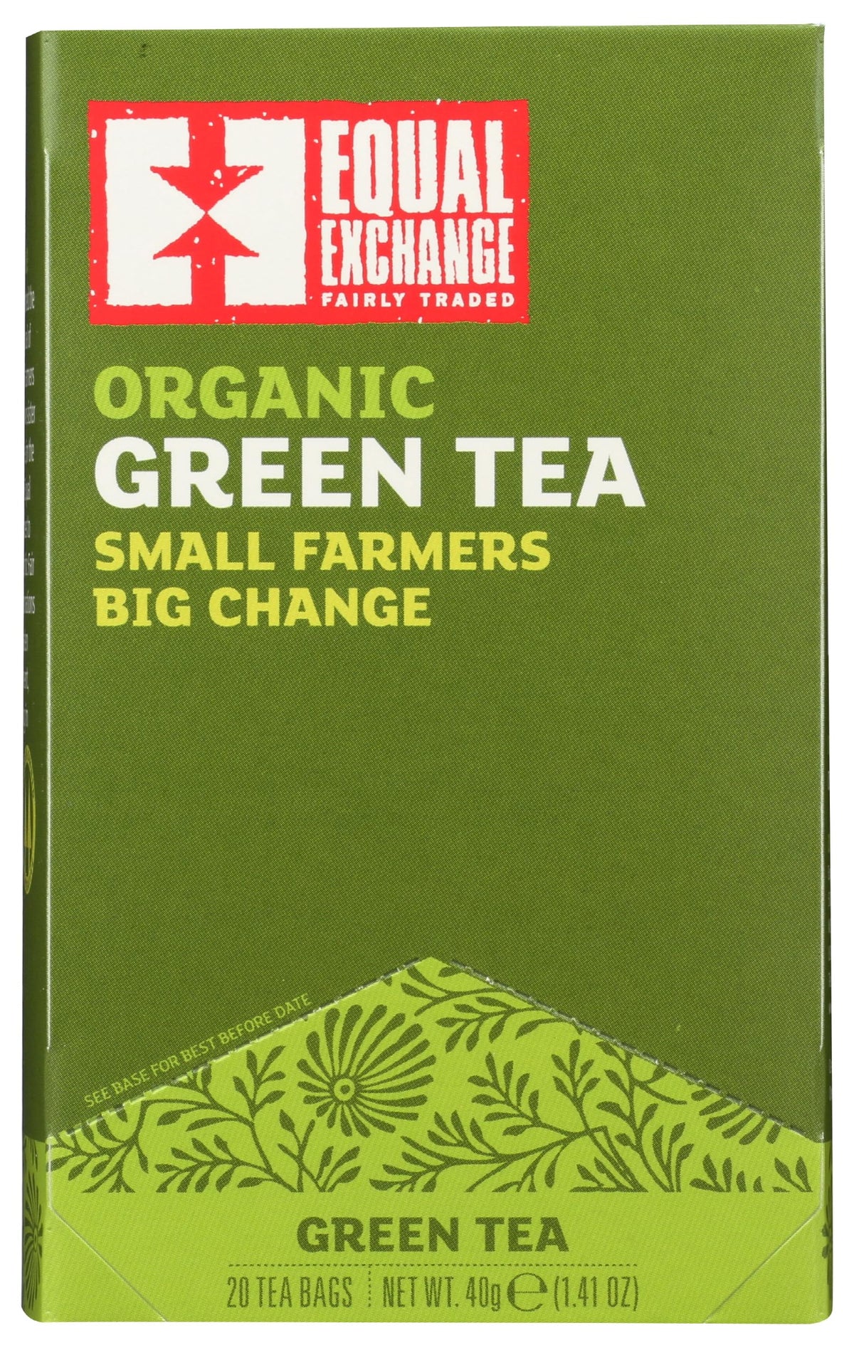 EQUAL EXCHANGE Organic Green Tea, 20 CT