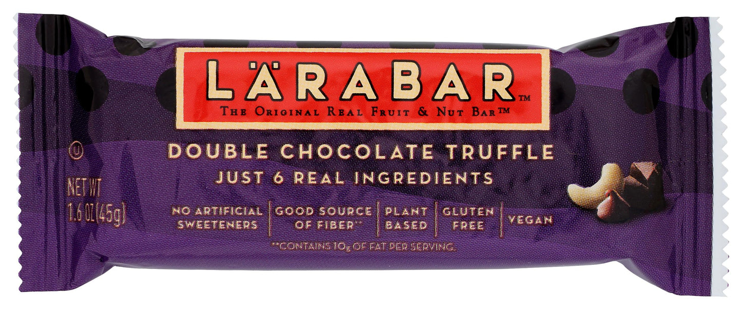 LÄRABAR Double Chocolate Truffle, 1.6 Ounce, Gluten-Free Snack Bar