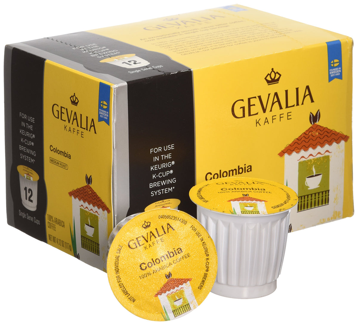 Gevalia Colombia K-Cups,12-Count Box, (Pack Of 3) [Retail Packaging]