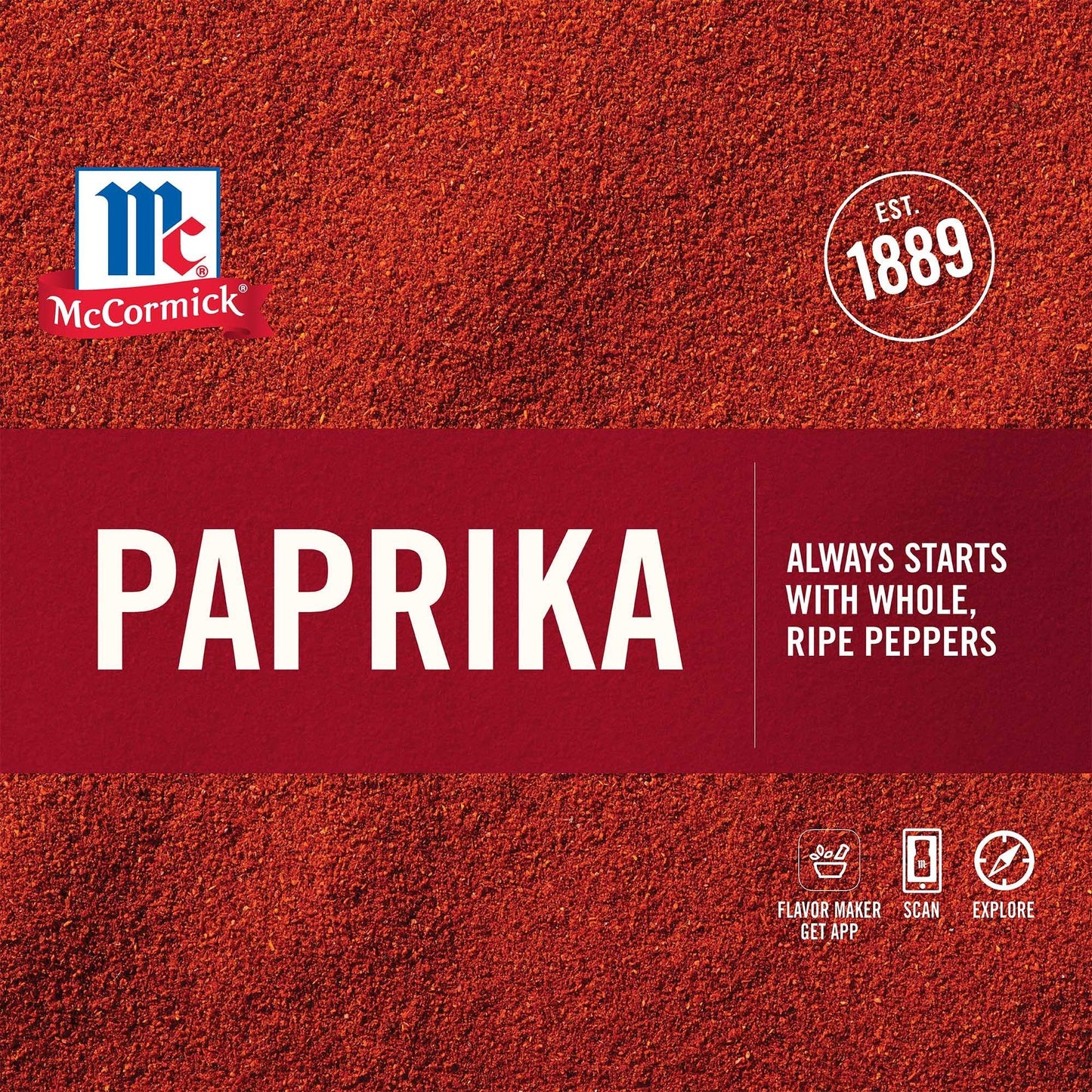 McCormick Gourmet Organic Paprika - 1.62 Oz, Premium Spice for Cooking