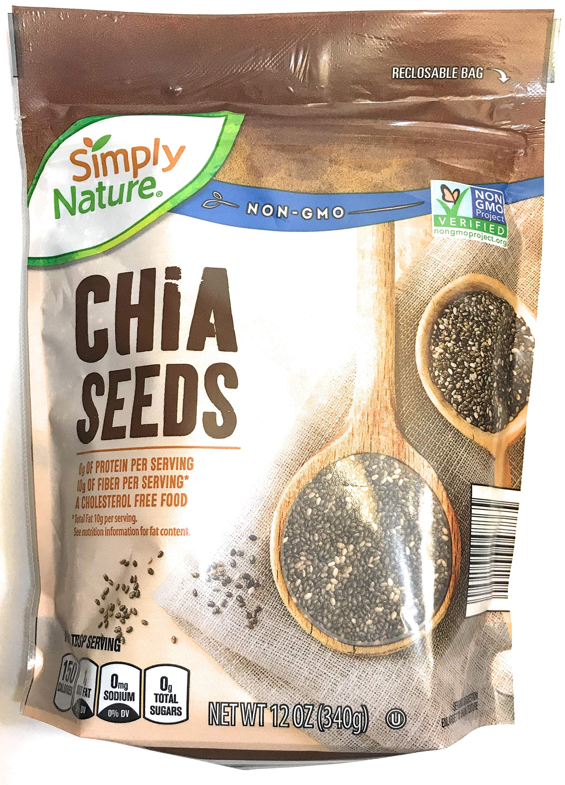 SimplyNature Chia Seeds, 12 ounce.