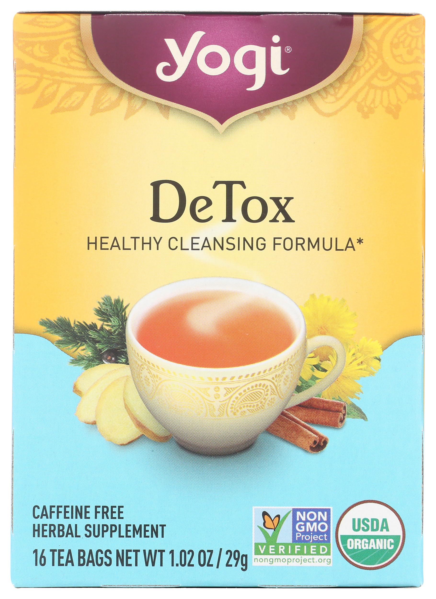 Yogi Tea, Detox, 16 Count