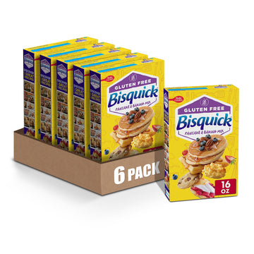 Betty Crocker Bisquick, Gluten Free Pancake And Baking Mix, 16 Oz (Pack Of 6)