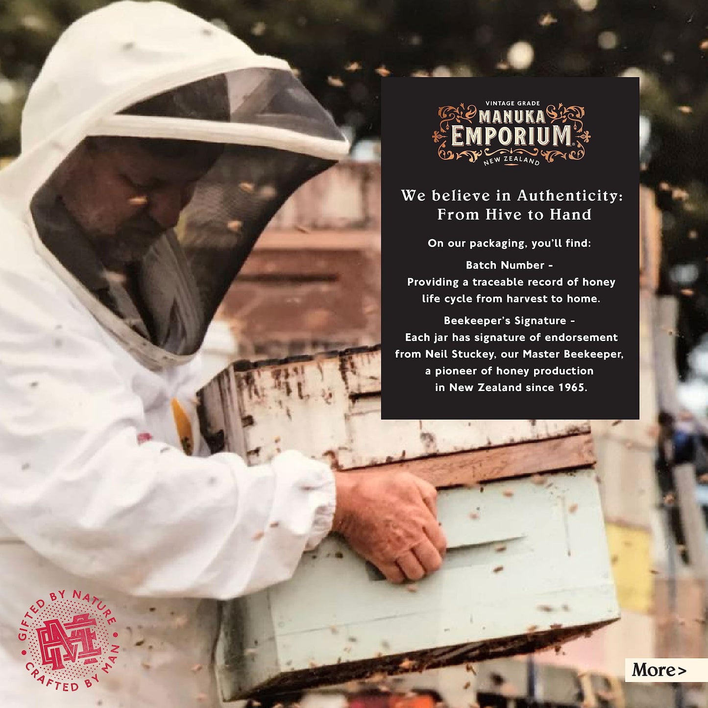 Manuka Emporium Extra High Potency Raw New Zealand Manuka Honey Packets Mgo829+ (Umf 20+ Equiv.) 24 X 0.18Oz Individual Snaps |