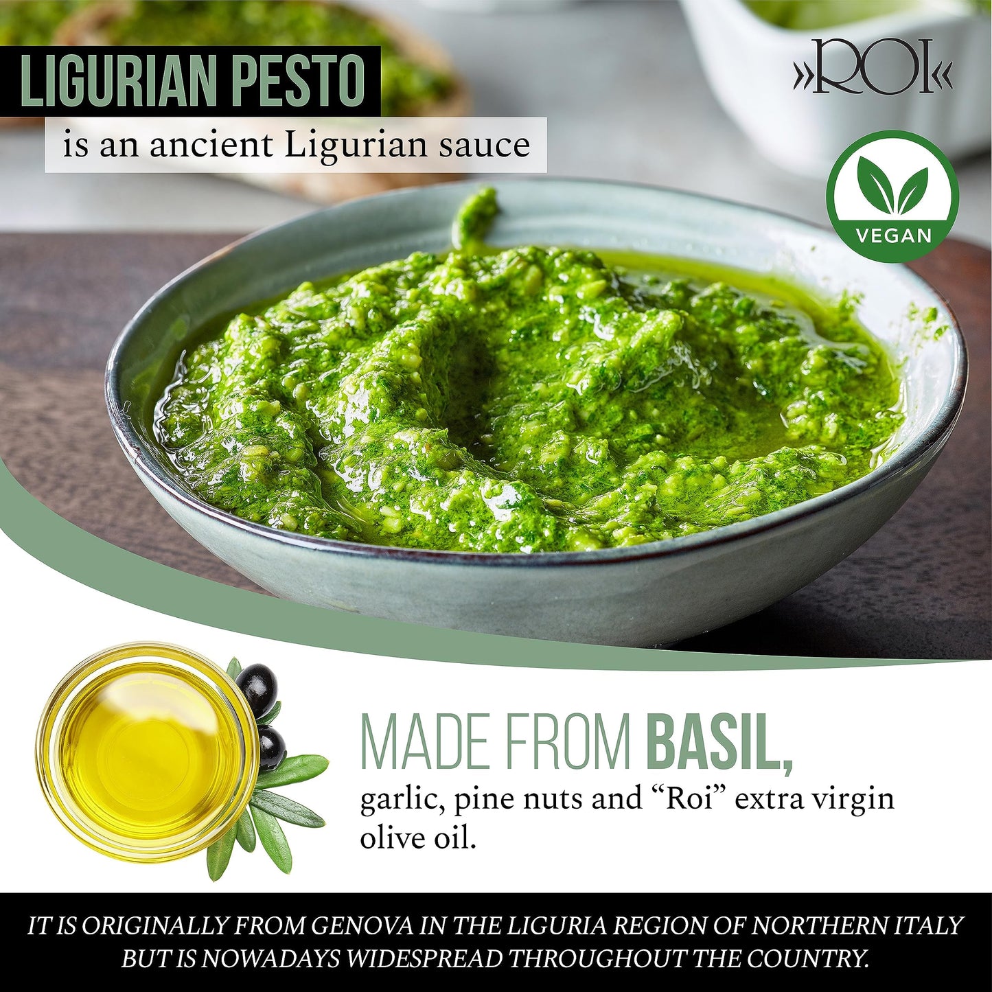 Roi Pesto Sauce Trio Set – Sun-Dried Tomato, Artichoke, And Fresh Ligurian Basil (Genovese Dop) Pestos – Italian Food Gift, Made In Italy – 6.3 Oz (180G) Variety Pack