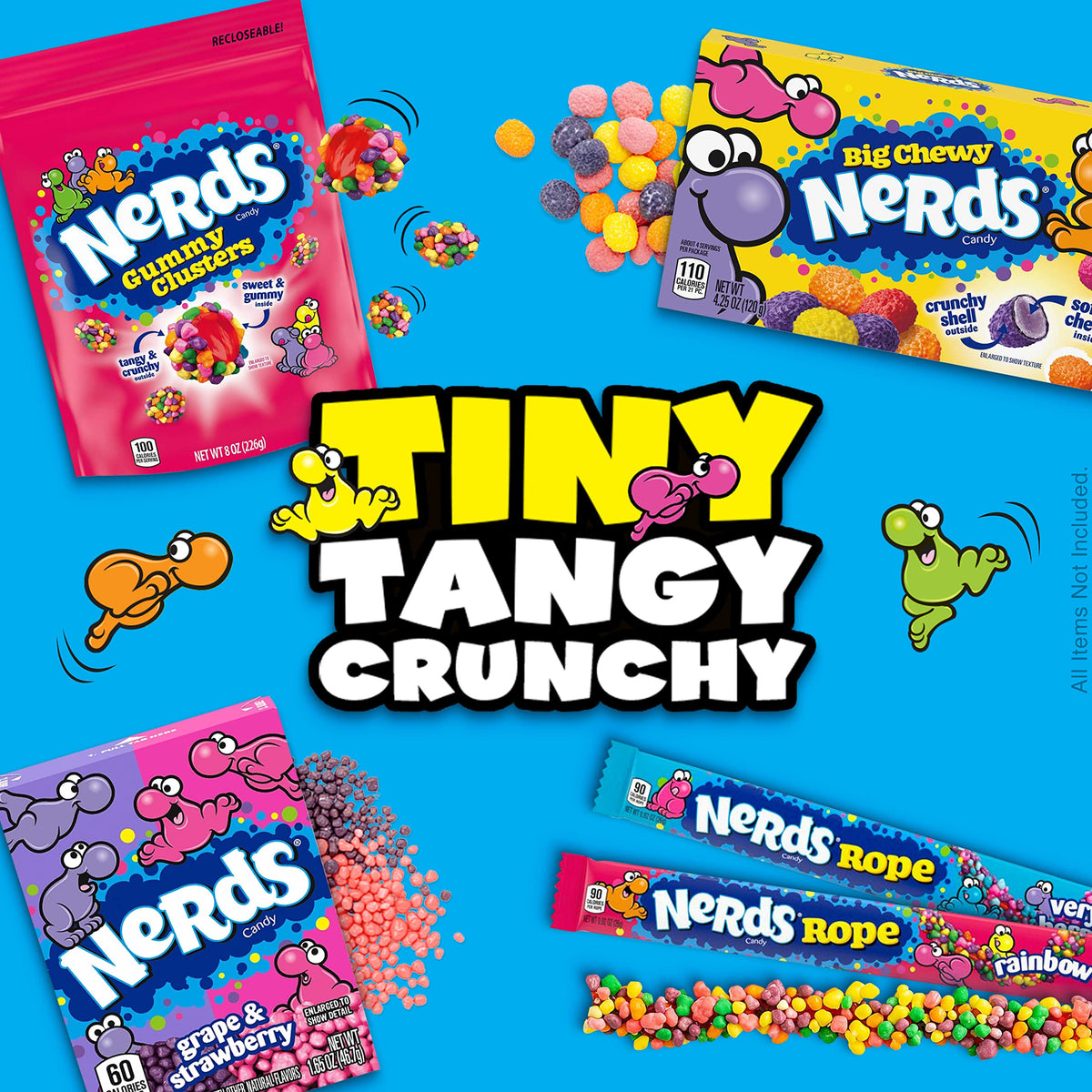 Nerds Rope Candy, Rainbow, 0.92 Ounce (Pack of 48)