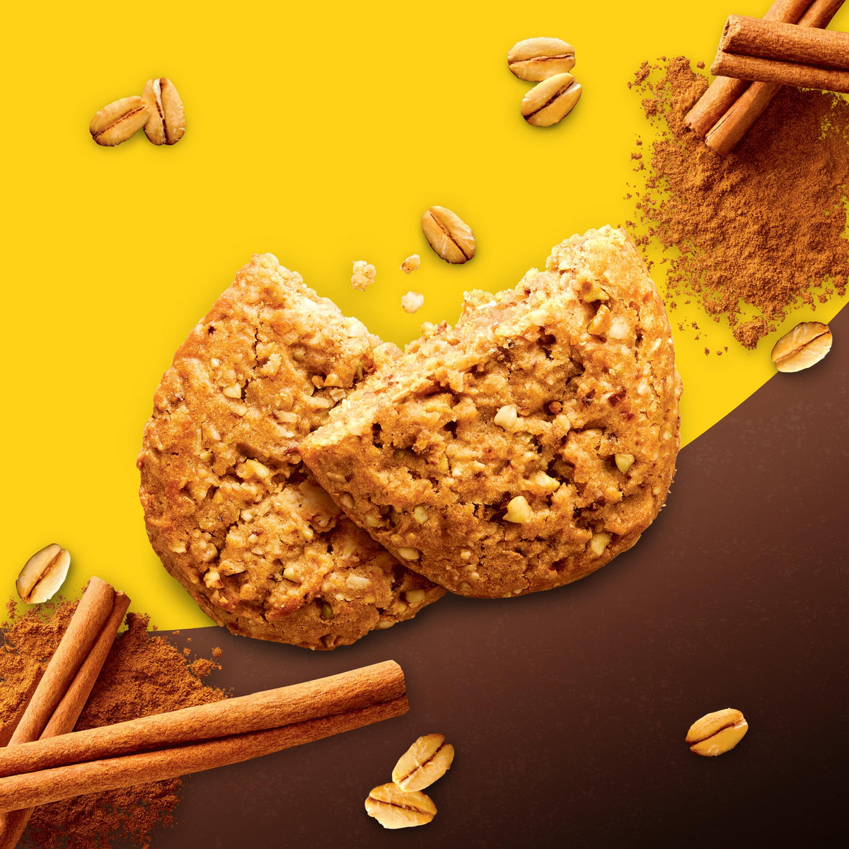 Belvita Soft Baked Cinnamon Oat Breakfast Biscuits, Chewy Breakfast Bars, 5 Packs (1 Biscuit Per Pack)