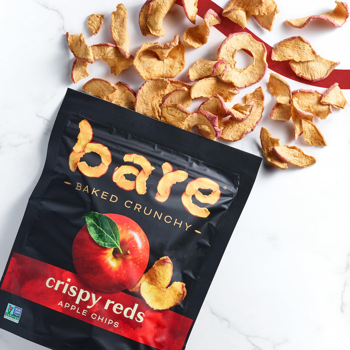 Bare Gluten Free Organic Apple Chips, Fuji and Red, 3.3 Ounce