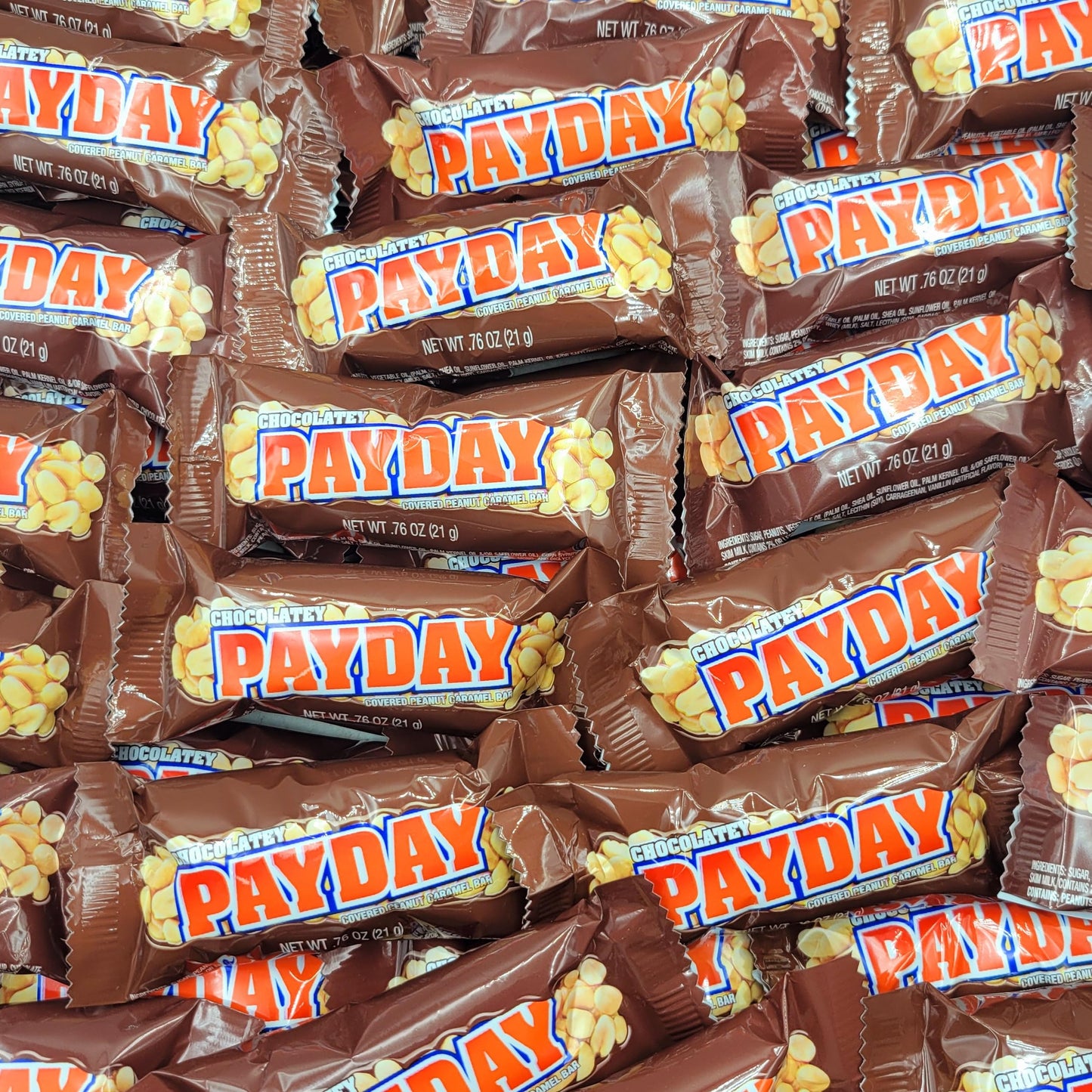 Yummy Chew PayDay Chocolate Snack Size Bars - 35 Individually Wrapped - 2 Pound Pack