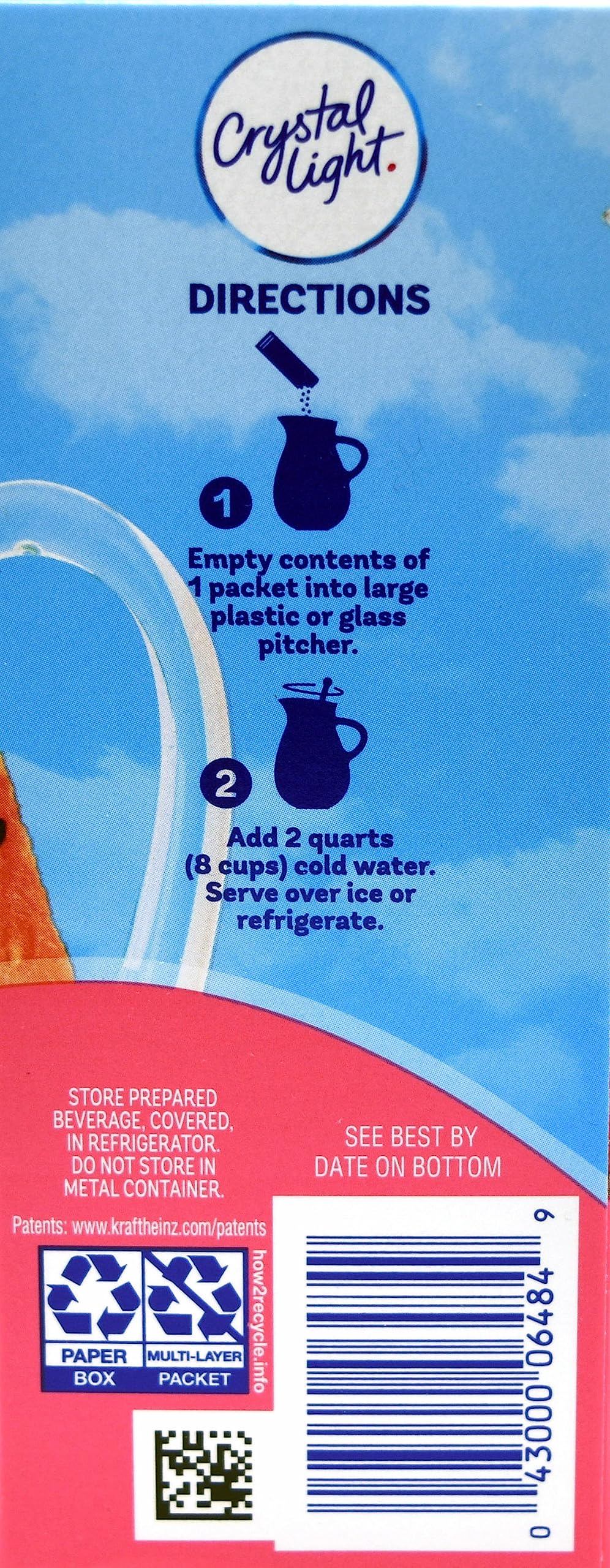 Crystal Light Strawberry Watermelon - 12 Quarts, 1.96 oz