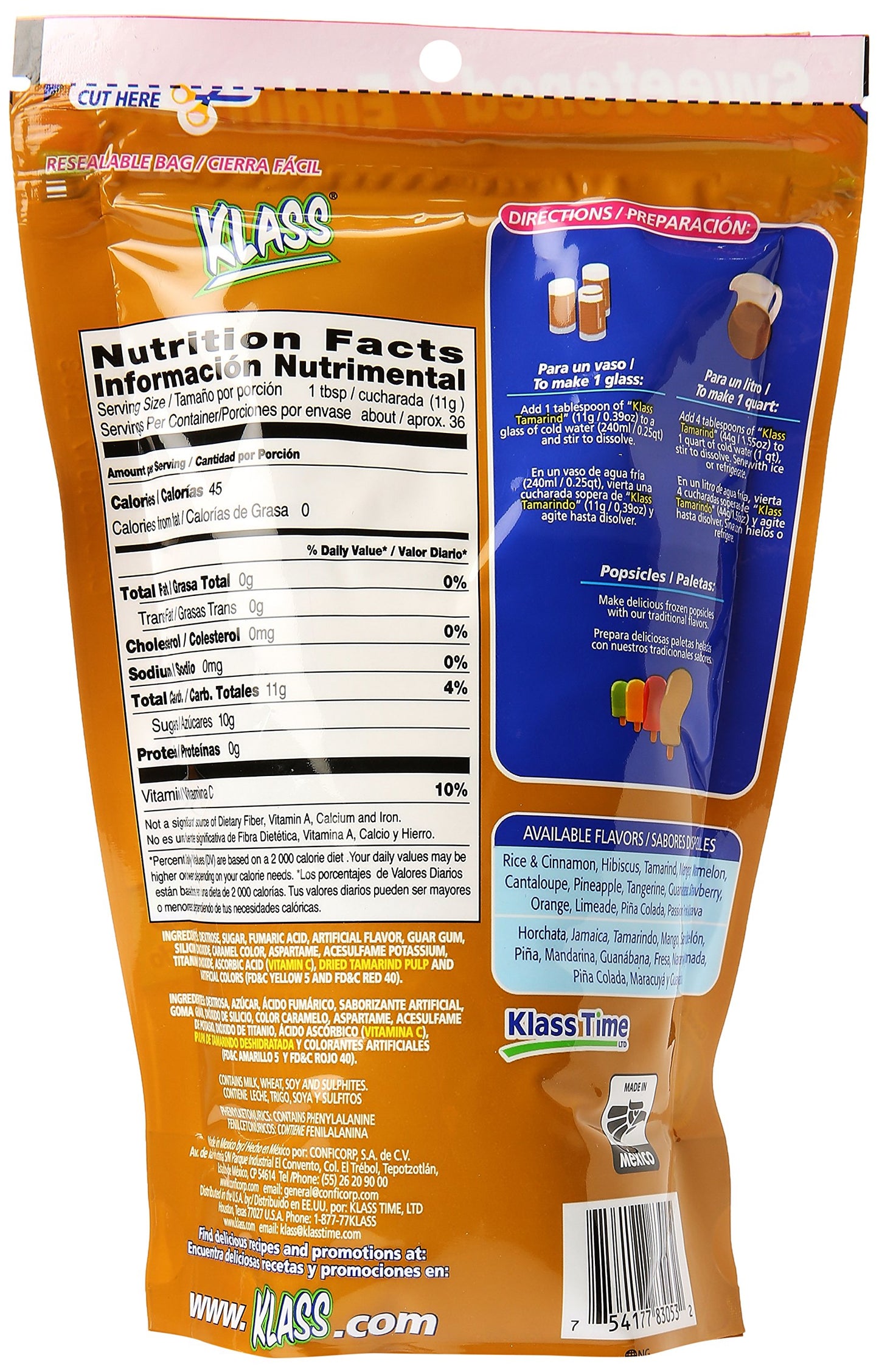 KLASS Tamarindo Instant Drink Mix, 14.1 oz