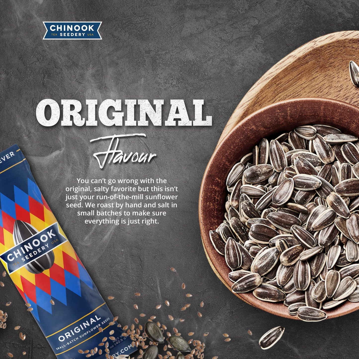 Chinook Seedery Roasted Sunflower Seeds to Eat - Jumbo Low Sodium Sunflower Seeds Keto Snacks - Adventure, Baseball, School Snac