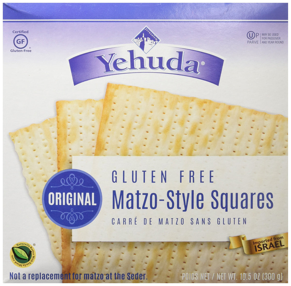 Yehuda Matzo-Style Squares, Gluten Free, 10.5 Oz