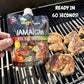 REGGAE SPICE Jamaican Jerk Seasoning Authentic Wet Rub Marinade Sauce - Perfect for Beef, Pork, Chicken, Seafood, and Vegetables
