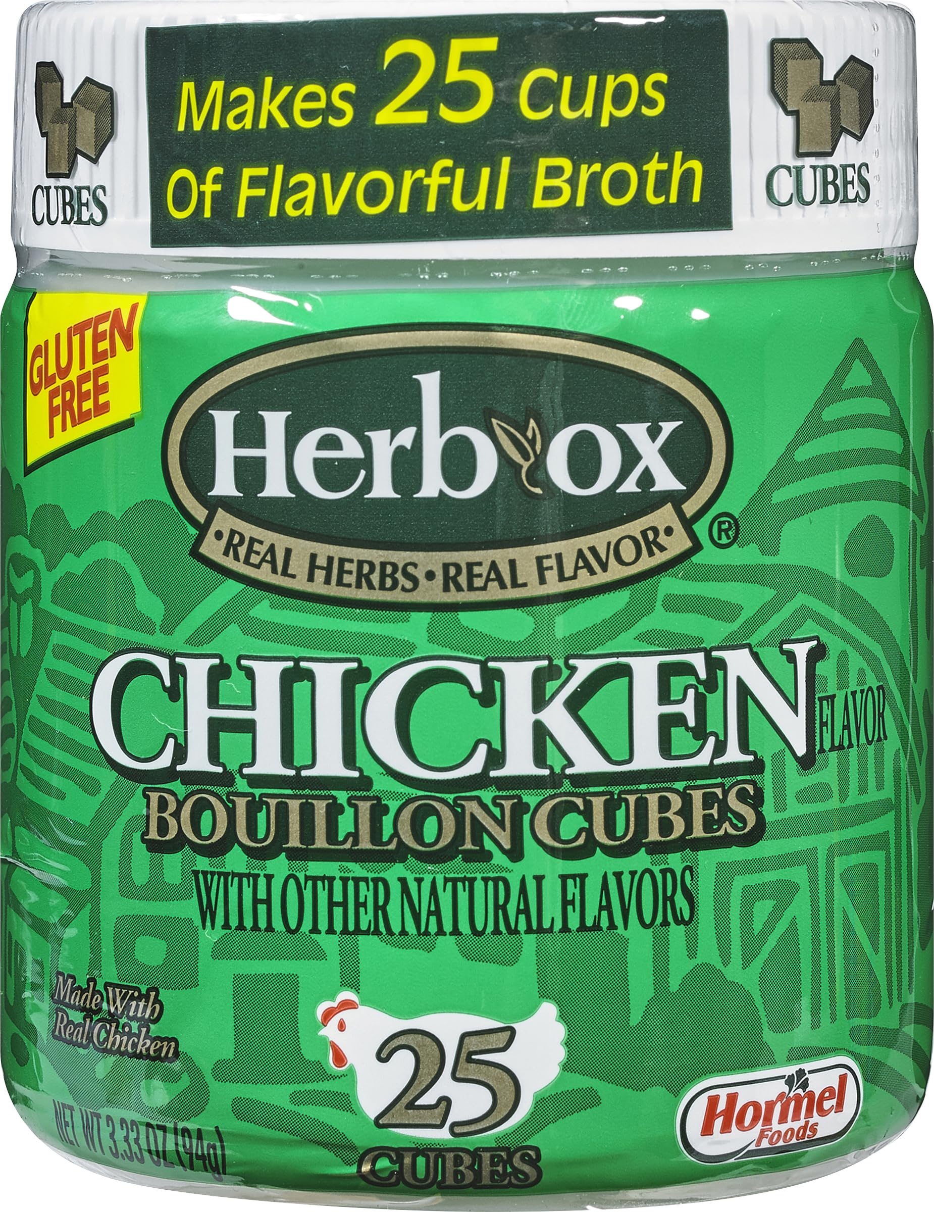 Herb-Ox: Chicken Bouillon 25 Ct Bouillon Cubes, 3.33 Oz