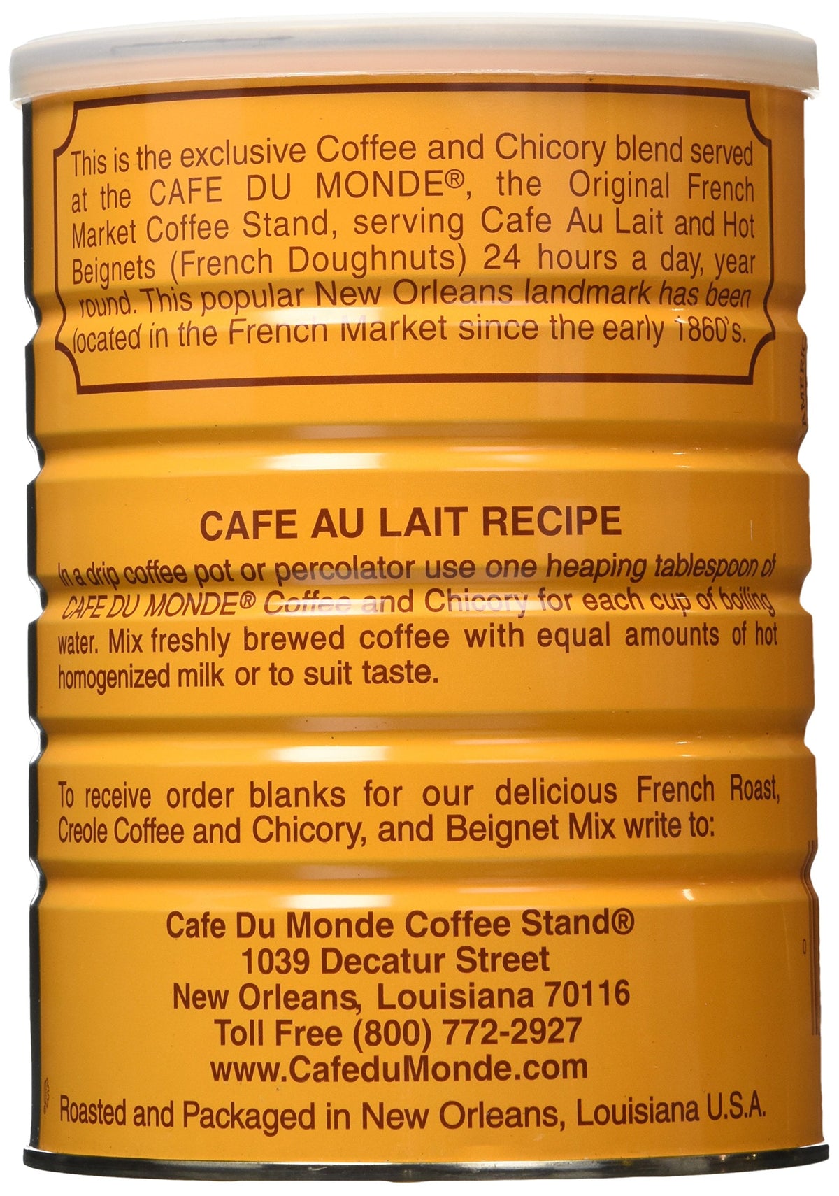 Cafe Du Monde Coffee Chicory, 15 Ounce (Pack Of 3)