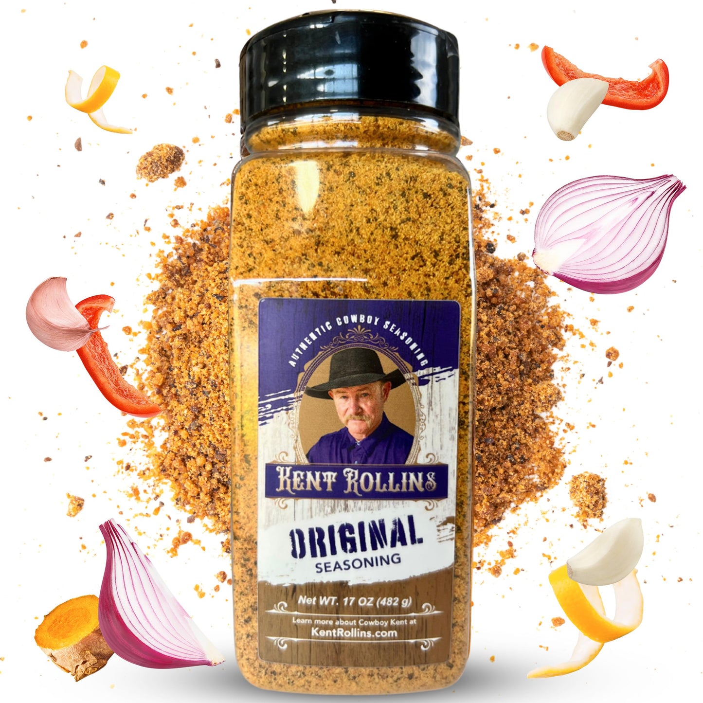 Kent Rollins Original Seasoning 17 Ounce - All-Purpose Flavor Enhancer