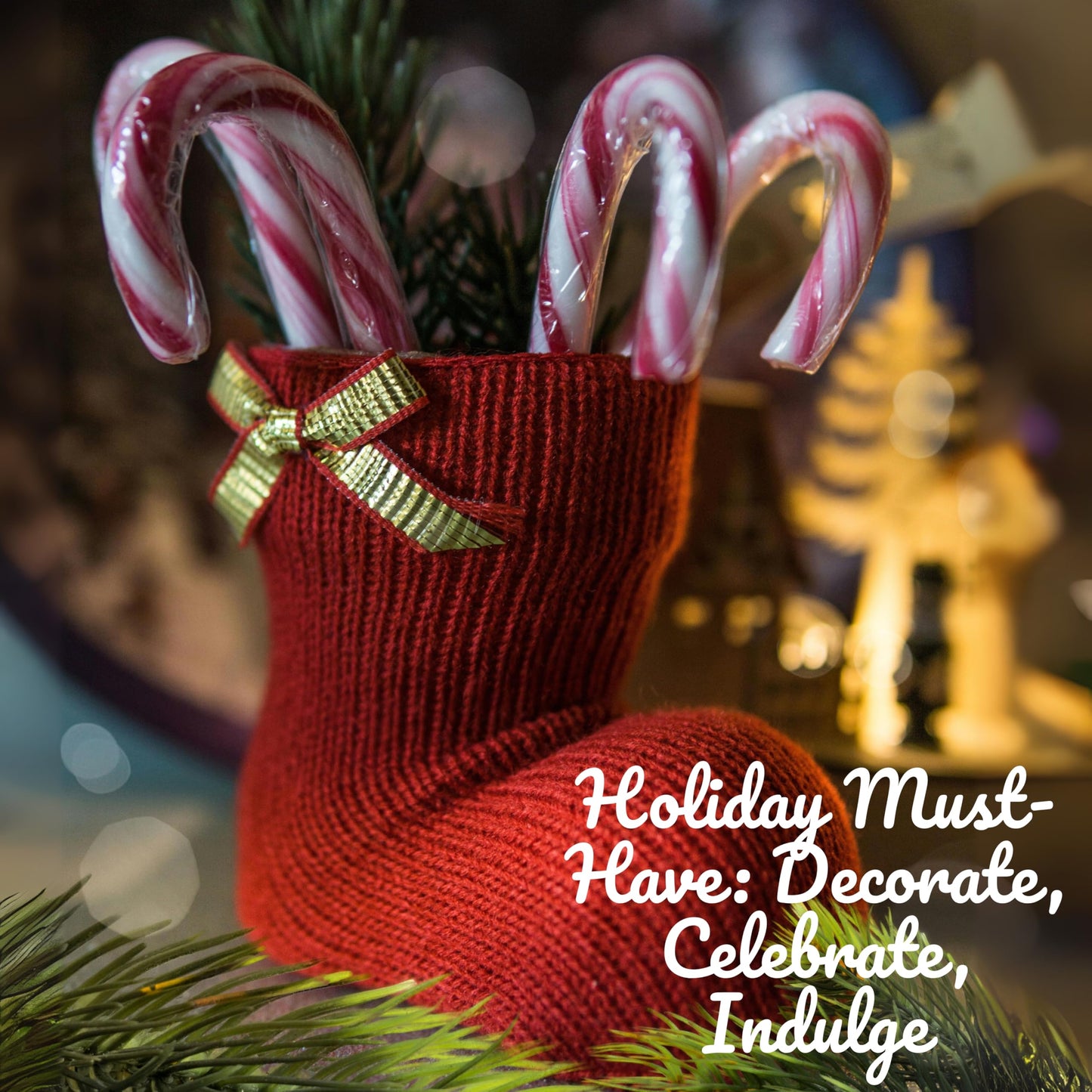 Holiday Candy Canes 4 Pack (48 Count) Traditional Red & White, for Festive Family Enjoyment - Kosher Bulk Treats Individually Wr