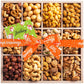NUT CRAVINGS Gourmet Collection - Happy Birthday   Nuts Gift Basket with Bday Ribbon in Reusable Wooden Tray (12 Assortments) Food Arrangement  Healthy Snack Care Package  Food Assortments