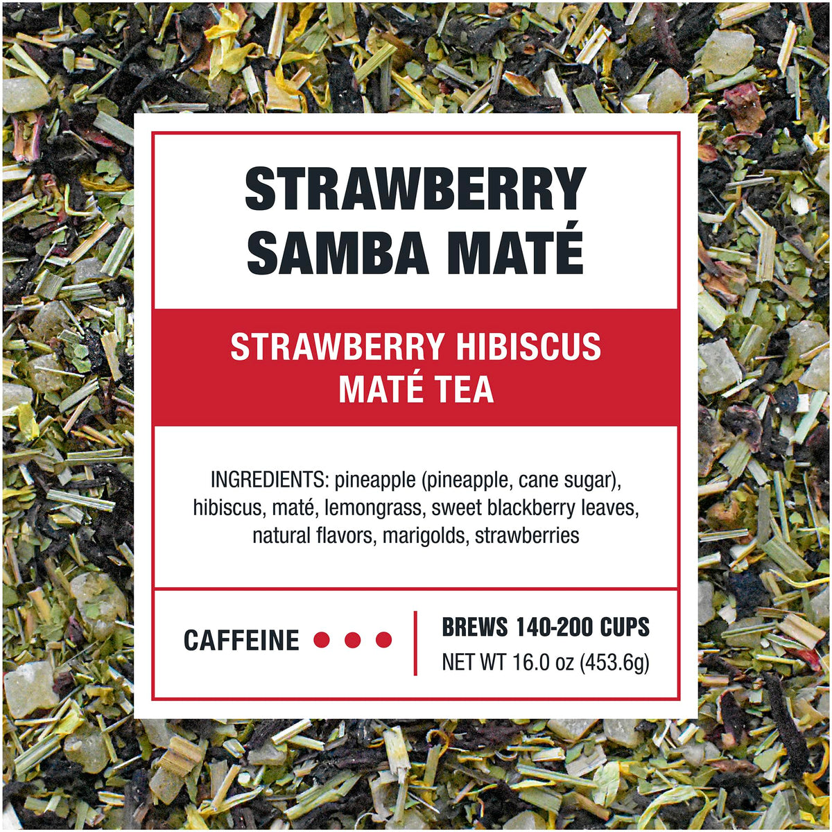 Tiesta Tea - Strawberry Samba Mate - Strawberry Hibiscus Mate Tea - Loose Leaf Tea Blend - High Caffeinated Fruit Tea - Make Hot
