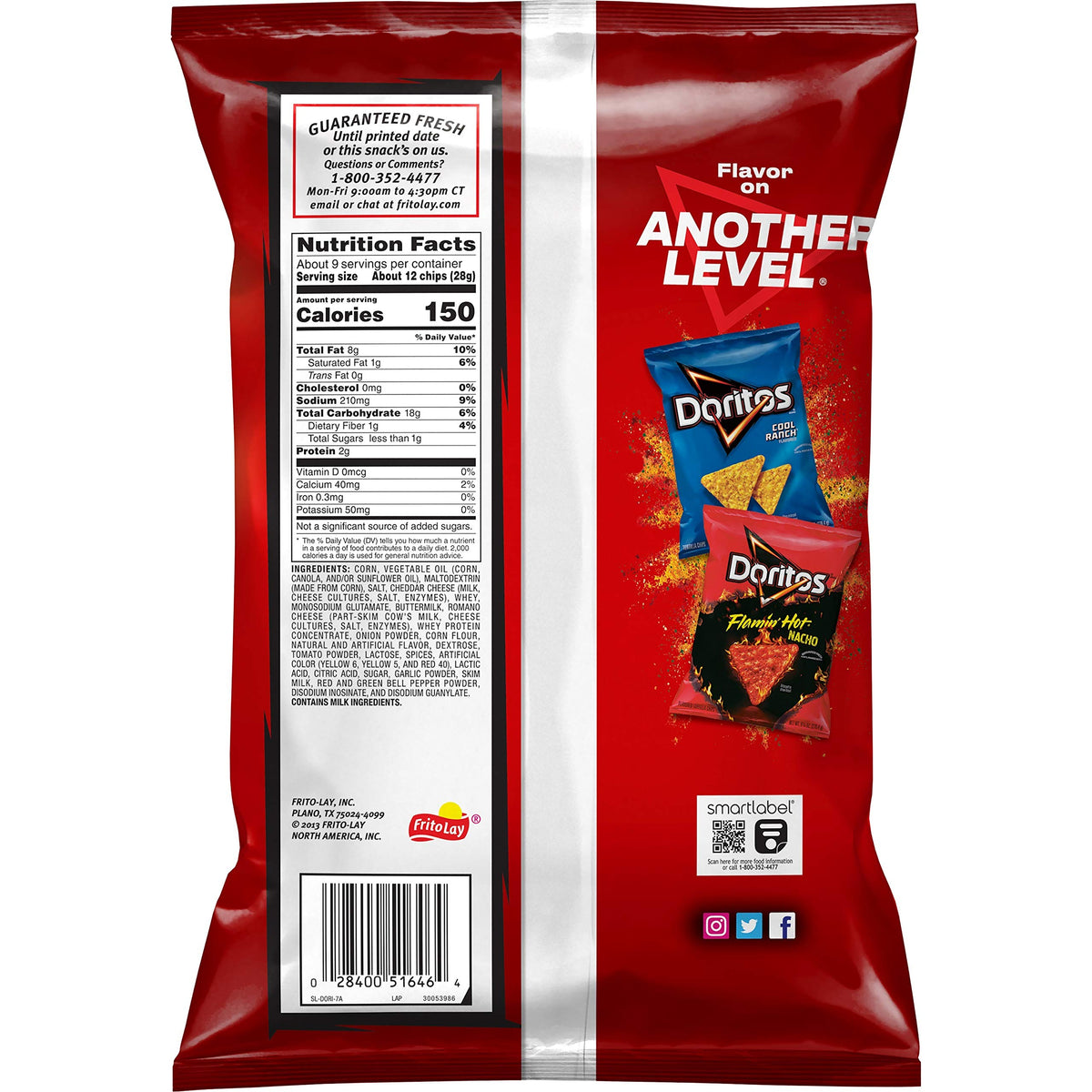 Doritos Tortilla Chips Nacho Cheese Bag, 9.25 Oz