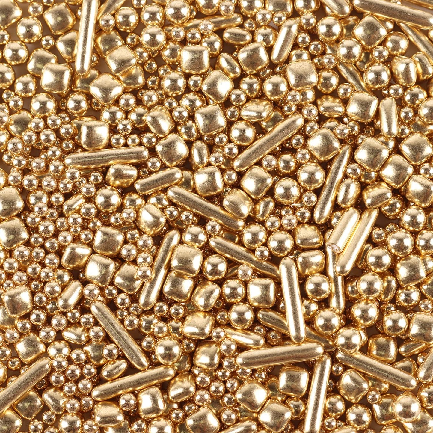 Cobakey Gold Sprinkles for Cake Decorating, 7 Ounces, Perfect for Cupcakes, Cookies, Ice Cream, Weddings, New Year’s Eve