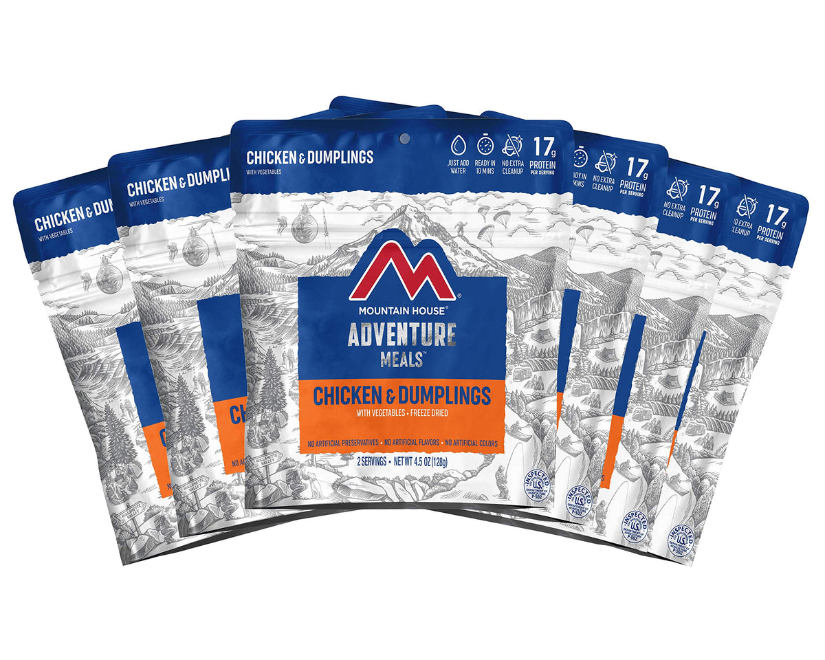 Mountain House Chicken & Dumplings | Freeze Dried Backpacking & Camping Food |6-Pack