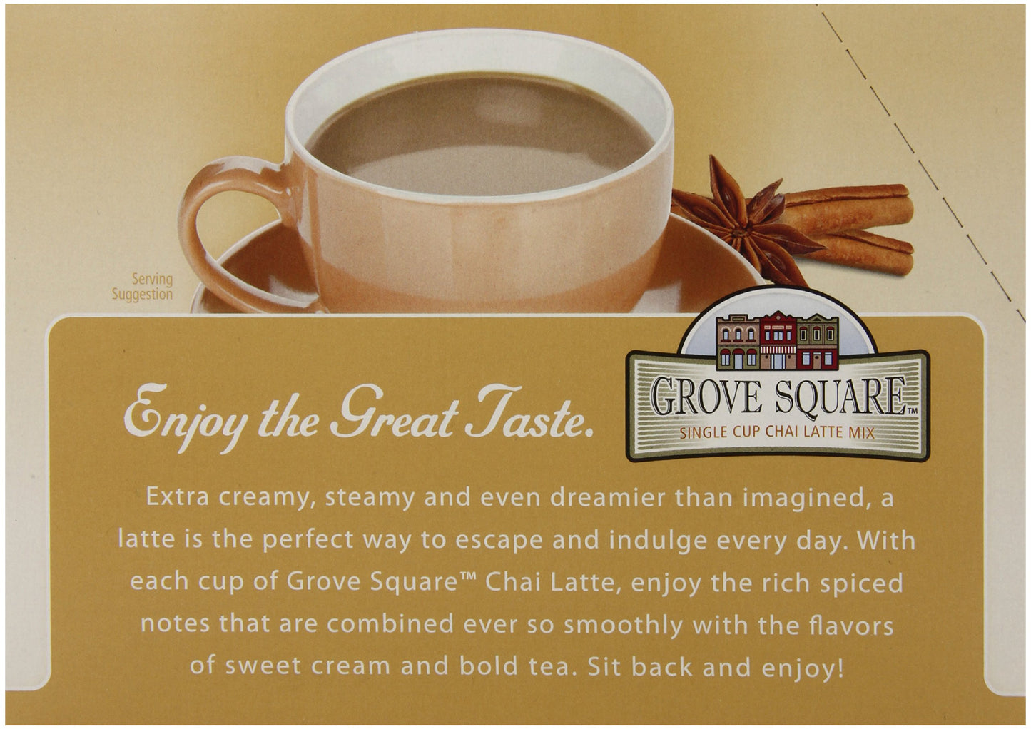 Grove Square Chai Latte, 24 Single Serve Cups, 3.18 Ounce (Pack of 4), Model 12G77964652