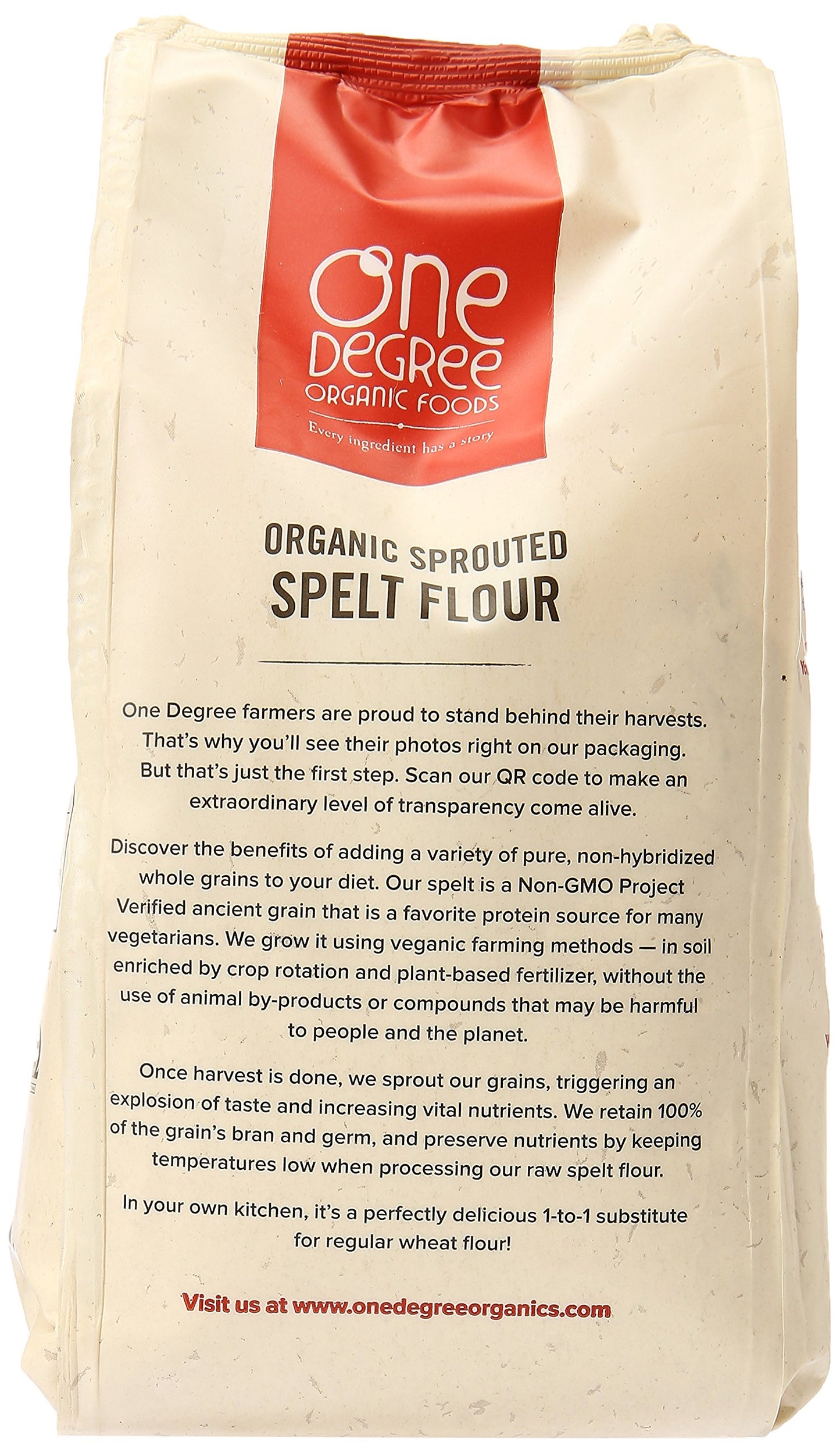One Degree Organics Organic Sprouted Spelt Flour, 32 Oz