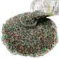 SE Si&Moos Red Green and White Sanding Sugar Sprinkles Red Green Sprinkles Sugar Rimmer for Cocktails, Christmas Cookie Decorati