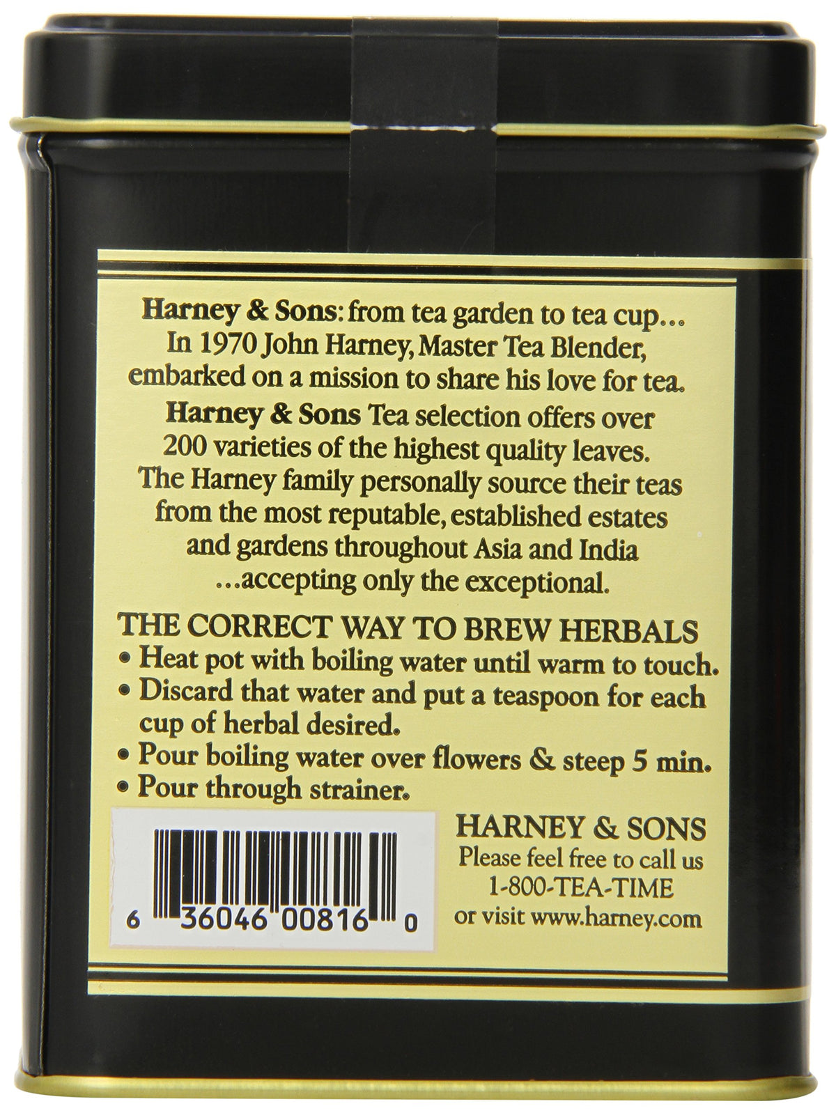 Harney & Sons Raspberry Herbal | 8 Oz Loose Leaf Tea