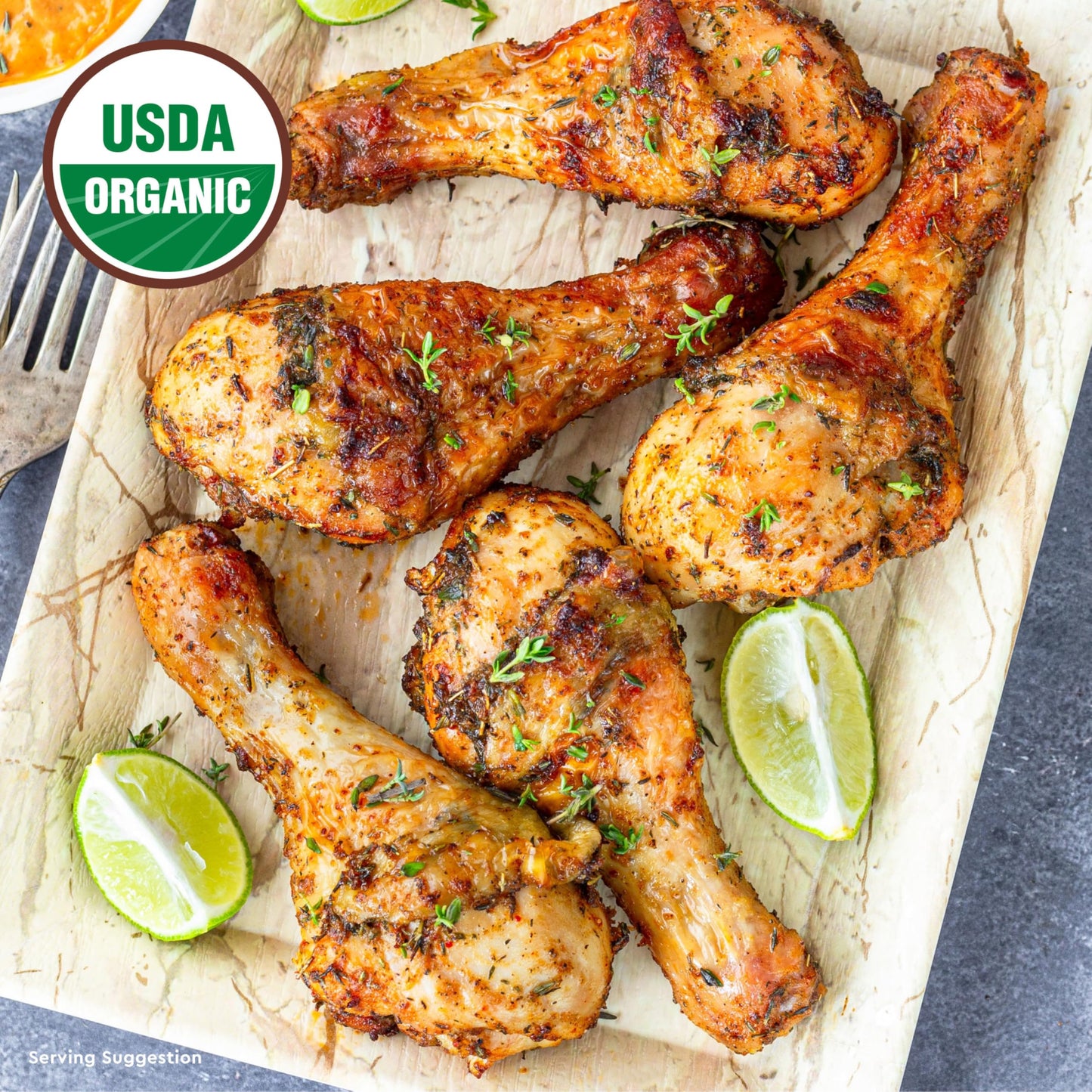 Just Bare Organic Fresh Chicken, Drumsticks, 1.5 lb