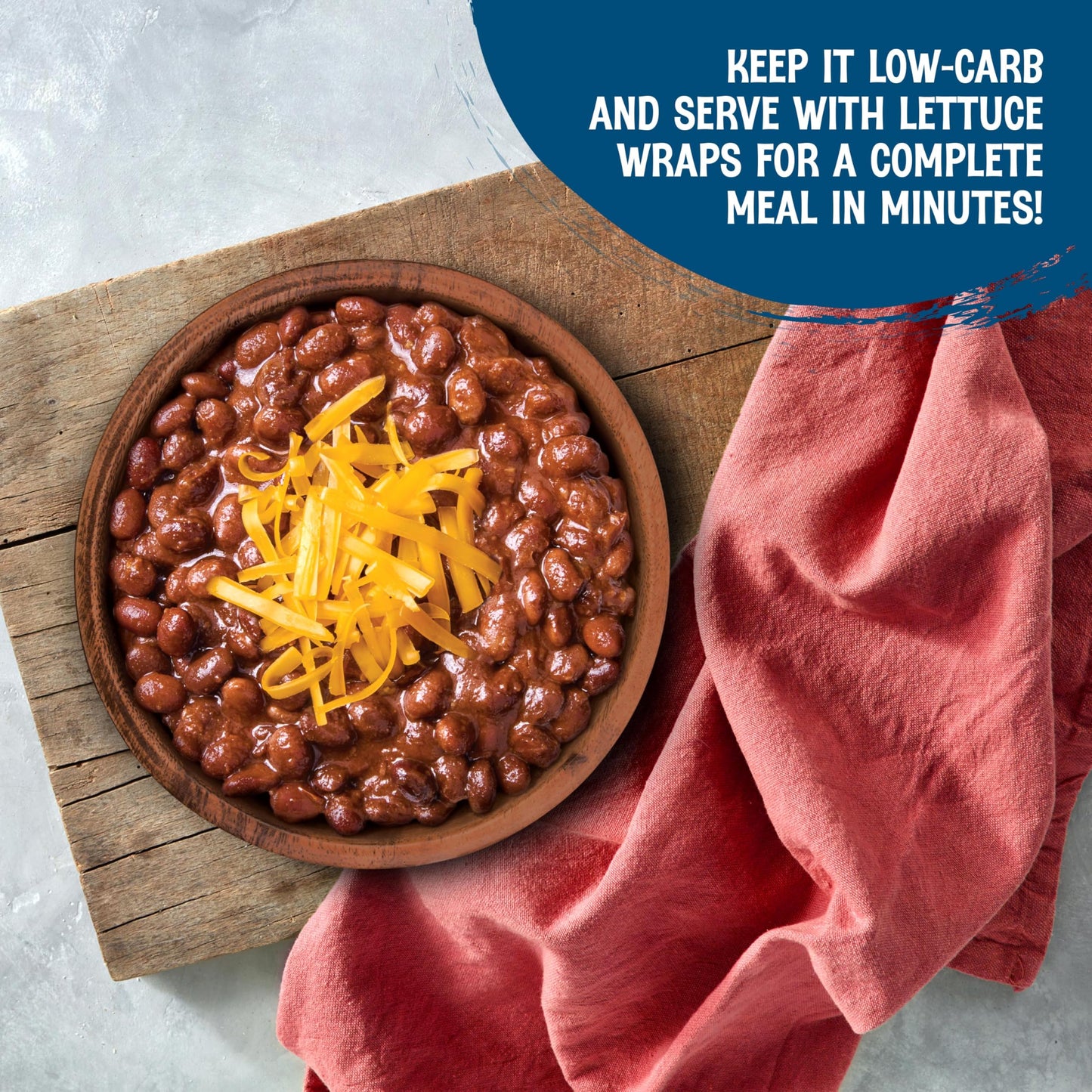 The Good Bean Heat and Eat Pouch - Low-Carb Classic Chili - (4 Pack) 10 oz Pouch - Simmered Black Soybeans with Chili Powder - P