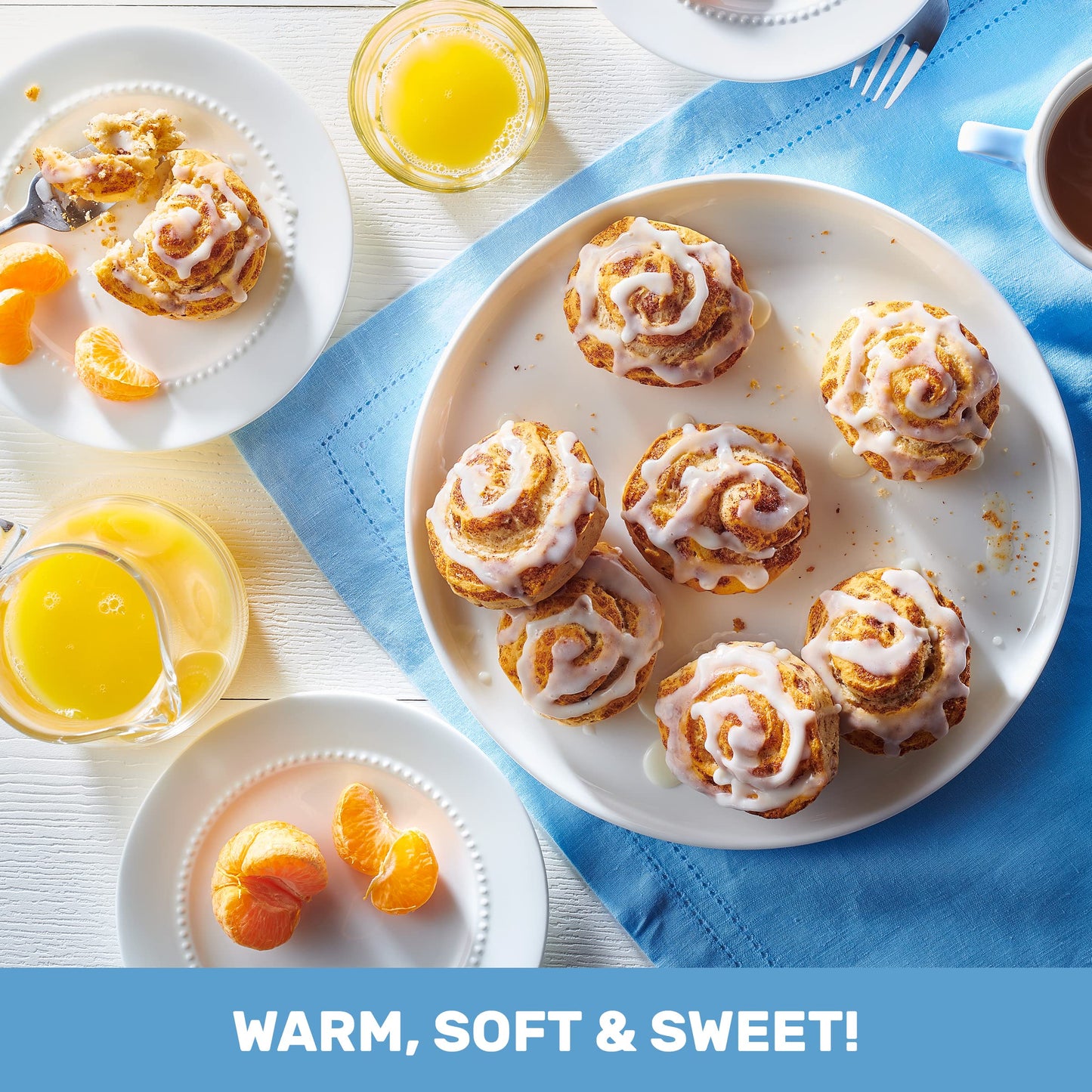 Pillsbury Grands! Cinnamon Rolls with Cinnabon Cinnamon and Cream Cheese Icing, Refrigerated Canned Pastry Dough, 5 Ct, 17.5 oz
